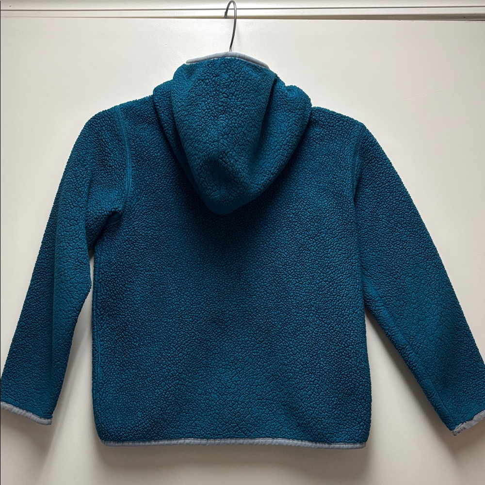 Hanna Andersson Kids Turquoise Fleece Jacket Size 8 - Picture 2 of 4